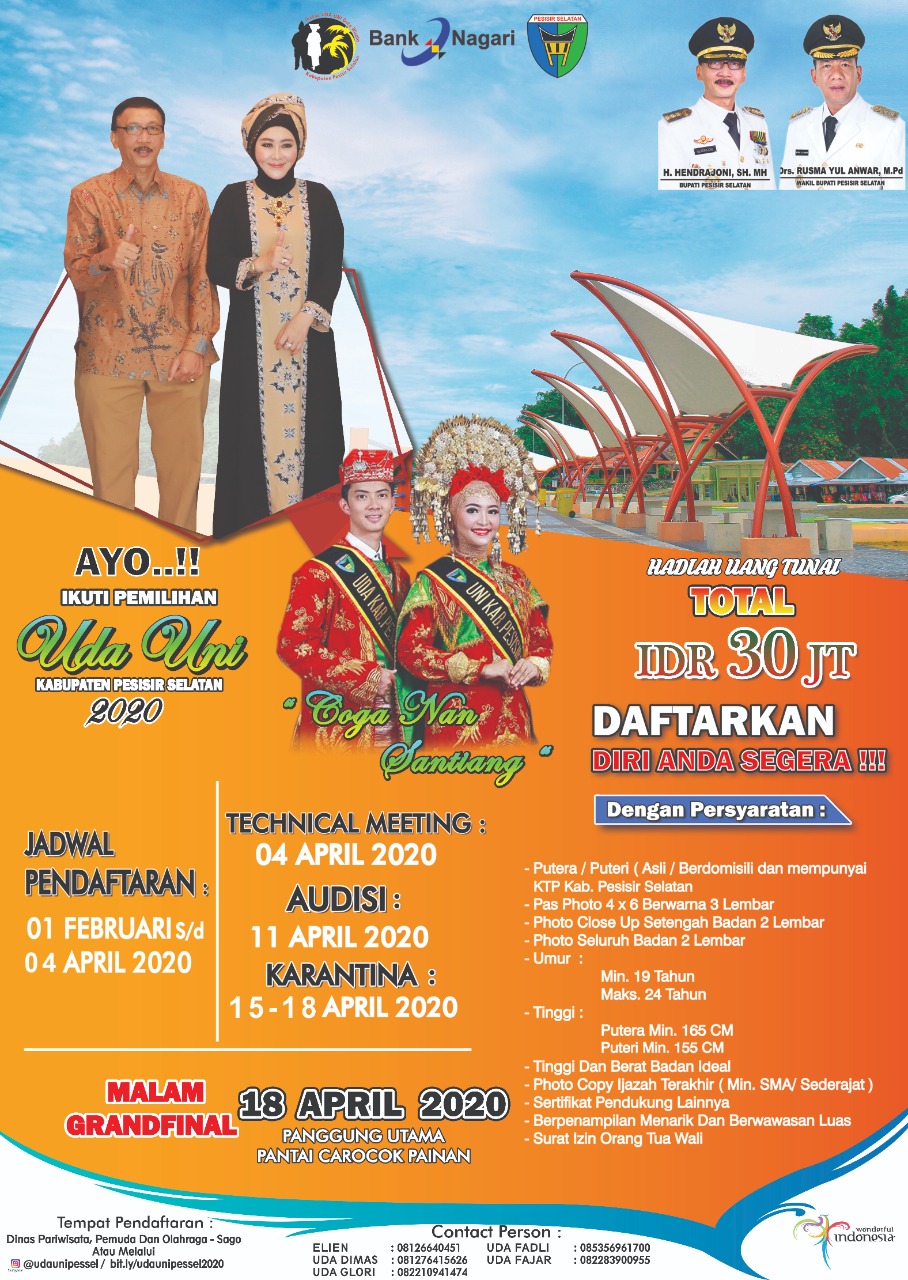 PERSIAPAN UDA UNI 2020 KABUPATEN PESISIR SELATAN 